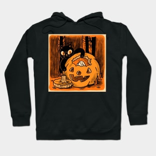 Cats ghos and pumpkins Hoodie